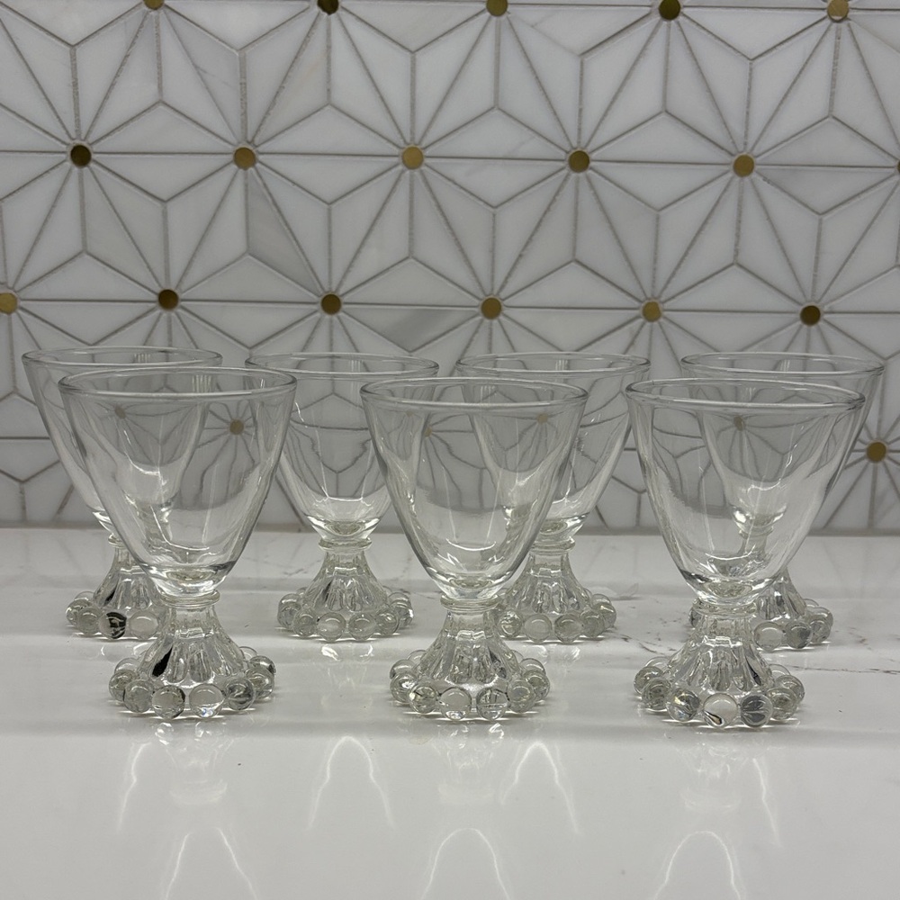 Vintage Anchor Hocking Berwick Boopie 4oz Cordial Glasses, Set of 7